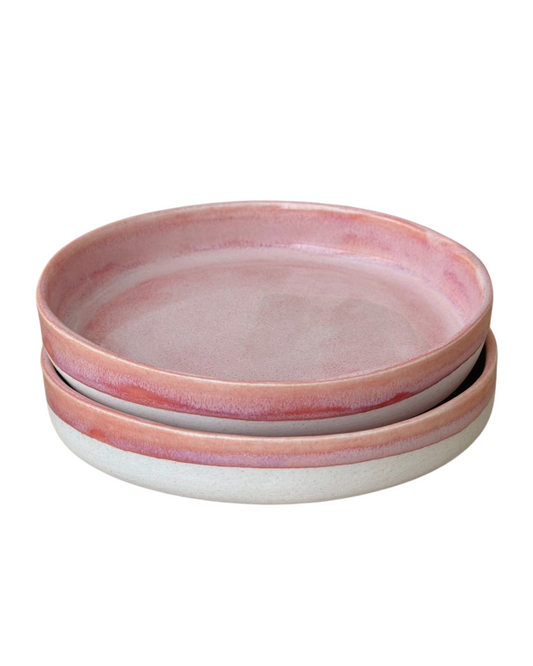 Conjunto de Pratos de Sobremesa de Porcelana - Better in Pink (2)