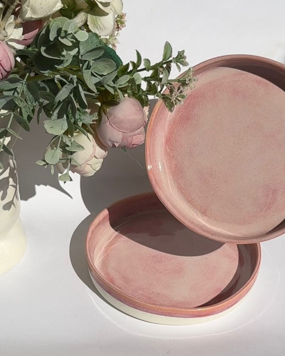 Conjunto de Pratos de Sobremesa de Porcelana - Better in Pink (2)